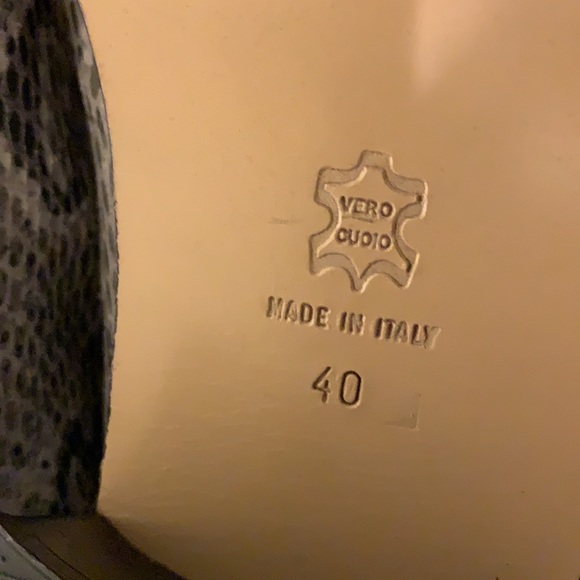 Vintage Henry Ferrera Snake Print Ankle Boots size 10 - Picture 14 of 16